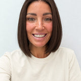 Cocoa 10-inch blunt bob wig in rich medium brown, front view