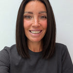 Espresso 12-inch straight wig in dark brown, front view