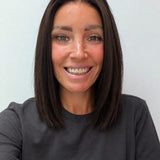 Espresso 12-inch straight wig in dark brown, front view