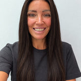 Espresso 22-inch straight wig in dark brown, front view