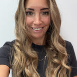 Golden Honey 24-inch wavy wig in golden blonde balayage, front view
