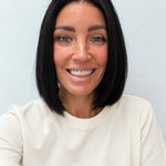 Midnight 10-inch blunt bob wig in jet black, front view