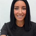 Midnight 14-inch blunt bob wig in jet black, front view