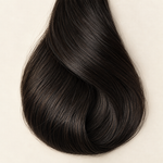 Soft Onyx human hair wig colour swatch in soft natural black