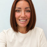 Spiced Auburn 10-inch blunt bob wig in warm auburn red, front view