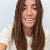 Spiced Red Caramel Balayage 18-inch layered straight wig in red-caramel balayage, front view
